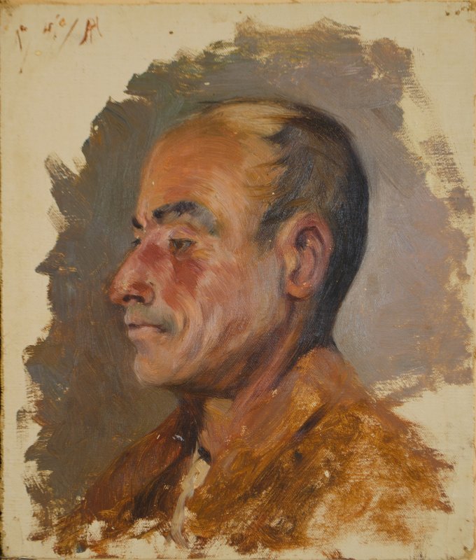 1901-1903 ca. - Ritratto maschile di profilo